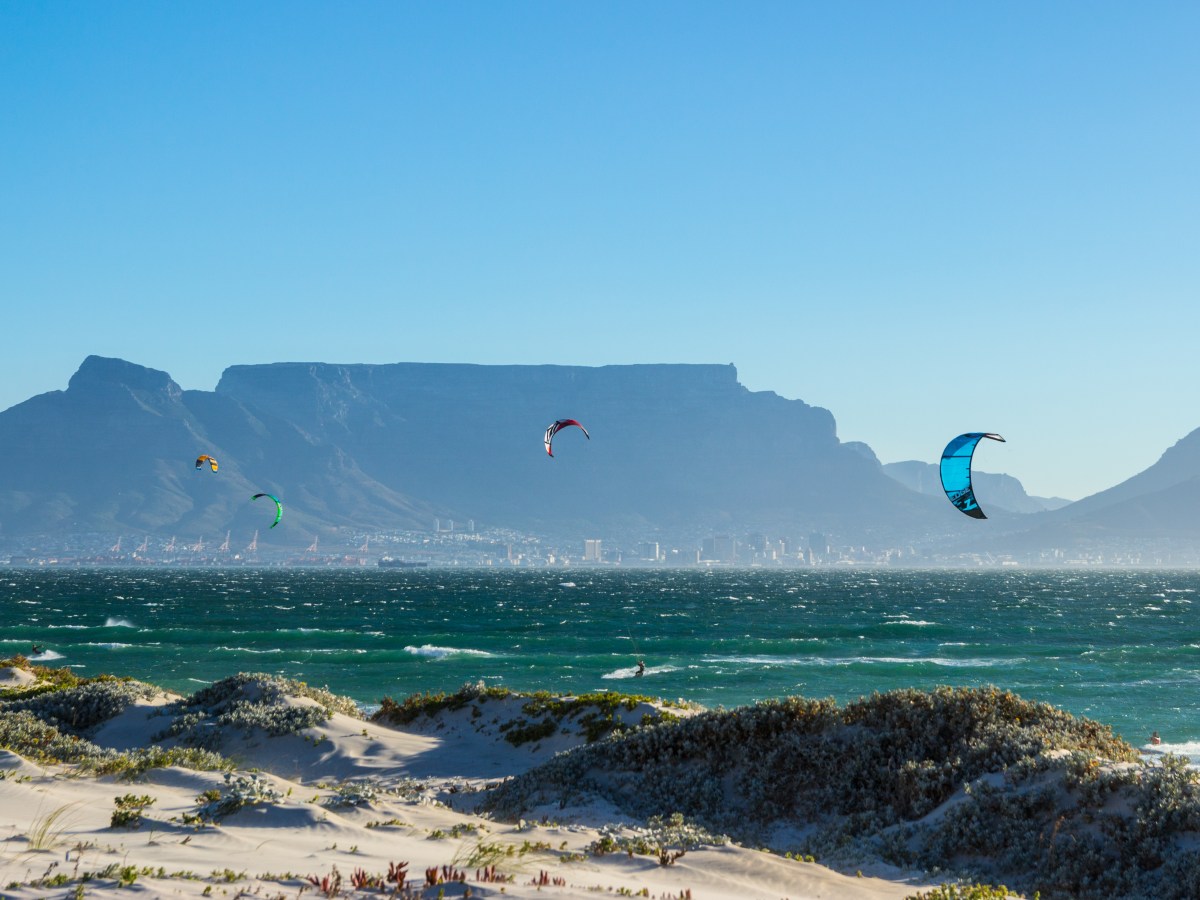 (kite)surfen in Kaapstad